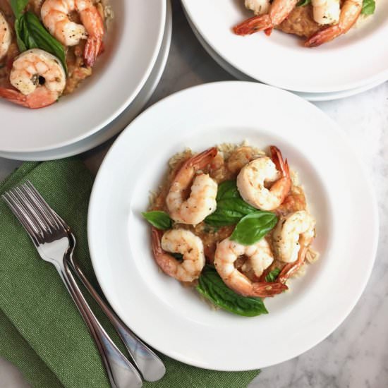 Shrimp with Salsa Calabrese - Recipe photo by thebrookcook.wordpress.com