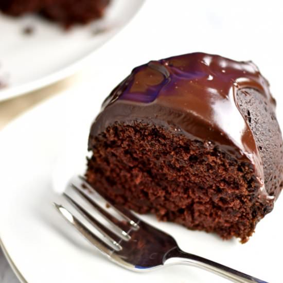 GF Chocolate Sour Cream Bundt Cake - Recipe photo by Flavor Walk