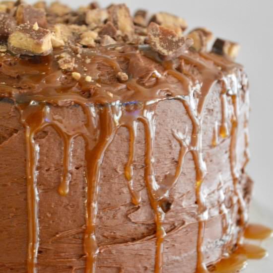 Chocolate Toffee Caramel Cake - Recipe photo by thisdelicioushouse