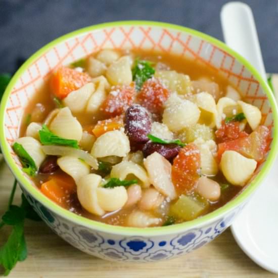 Instant Pot Pasta Fagioli Soup - Recipe photo by Skinny Sweets