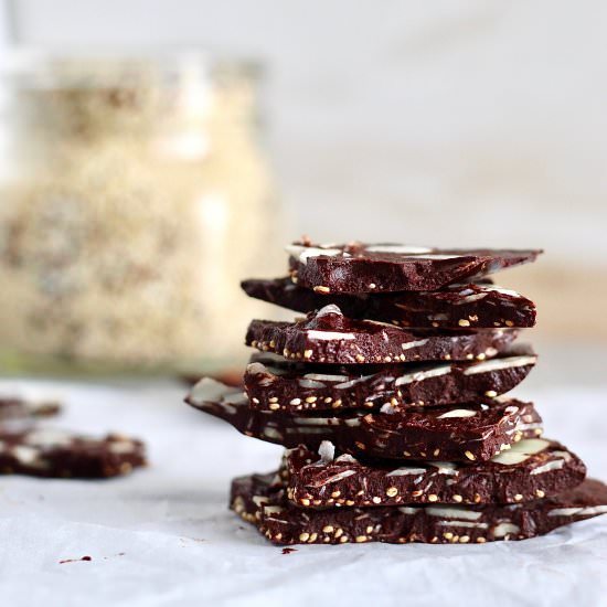 Raw Cocoa Crunch Bark - Recipe photo by cheerfulchoices