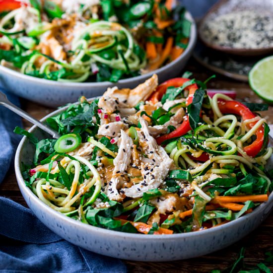 Thai Chicken Salad - Recipe photo by KitchenSanctuary
