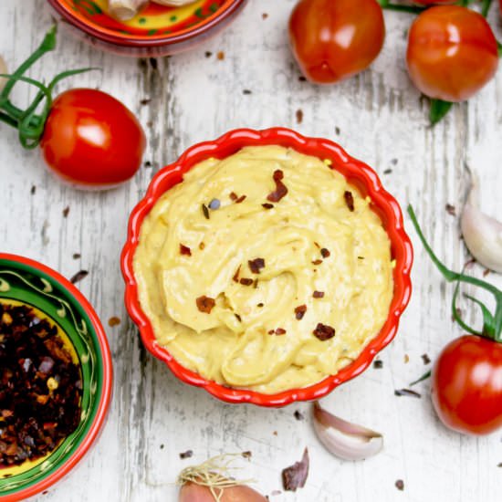 Sun-dried tomato aioli with pimentó - Recipe photo by Culinaire bagage