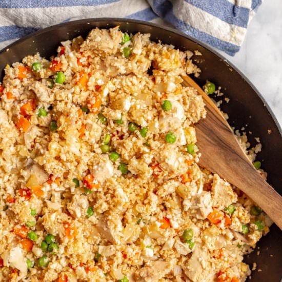 Cauliflower fried rice with chicken - Recipe photo by Family Food on the Table