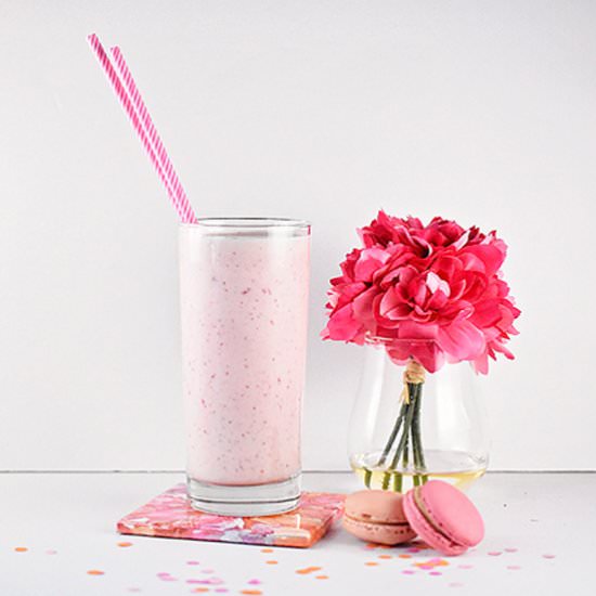Strawberry Lassi - Recipe photo by LoriFortini