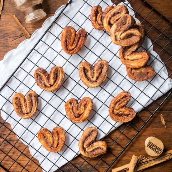 Palmiers or elephant ears - Recipe photo by petitedecadence