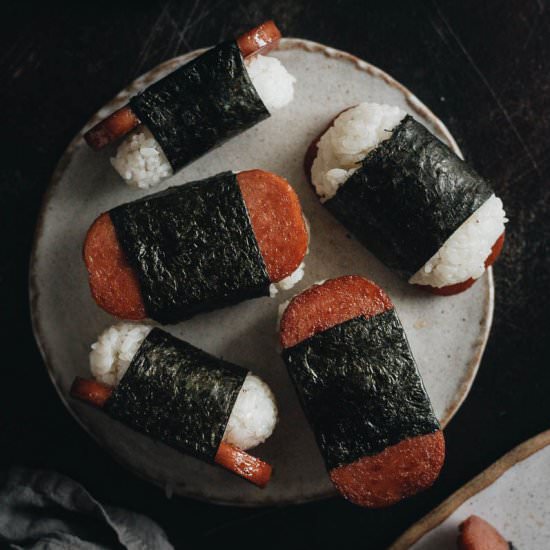 Barter-Worthy Spam Musubi - Recipe photo by omnivorescookbook