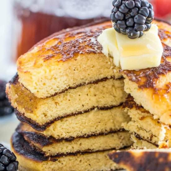 Keto Pancakes - Recipe photo by peasandpeonies