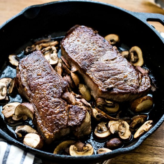 Perfect Pan-Seared New York Strip - Recipe photo by lifeloveandgoodfood