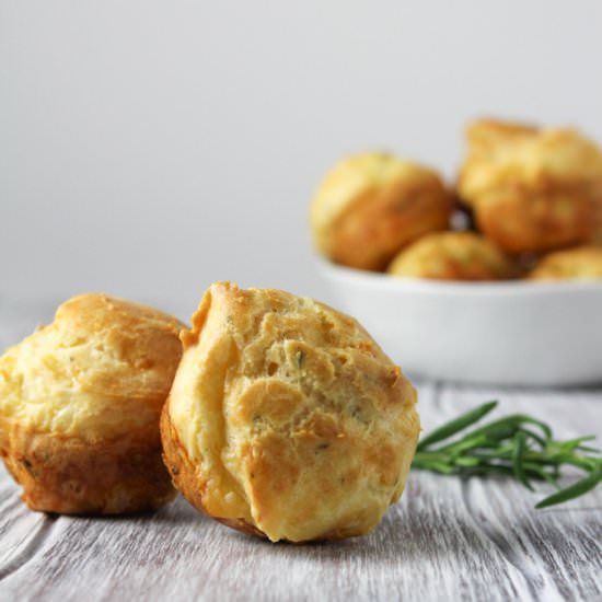 Rosemary Gruyère Gougères - Recipe photo by thesweetoccasion