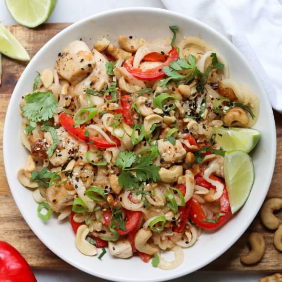 Whole30 Chicken Pad Thai - Recipe photo by cookathomemom