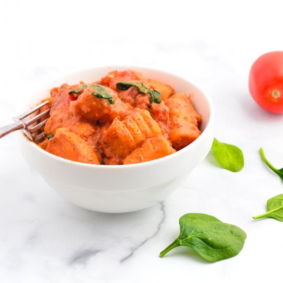 Vegan Sweet Potato Gnocchi - Recipe photo by livingfreshdaily