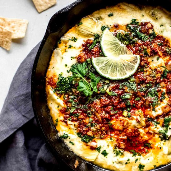 Artichoke Queso Blanco - Recipe photo by platingsandpairings