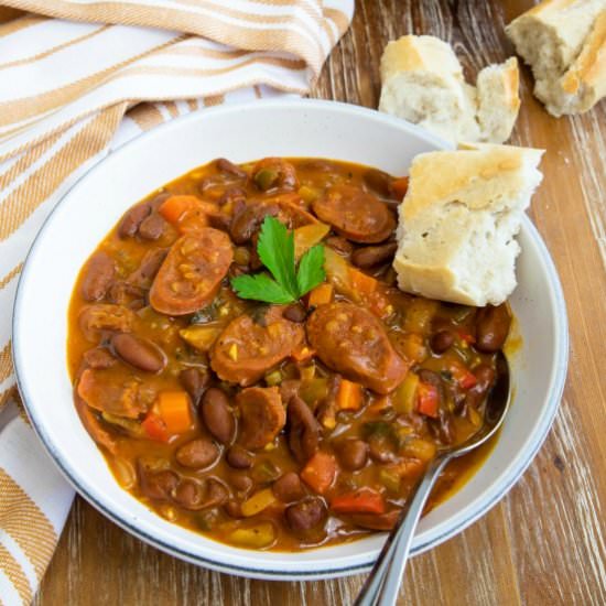 Chorizo and Bean Stew - Recipe photo by SmartLittleCookie