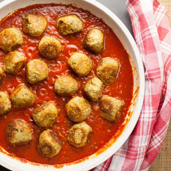 Easy Vegan Eggplant Meatballs - Recipe photo by MyPurePlants