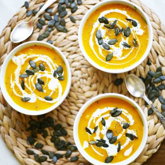 Simple Hokkaido Pumpkin Soup - Recipe photo by MyPurePlants