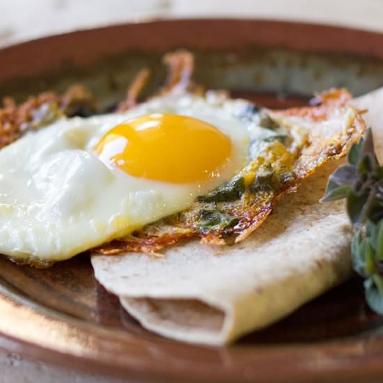 Fried Egg with Cheese - Recipe photo by mjskitchen