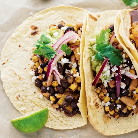 The Best Vegetarian Tacos - Recipe photo by asimplepalate