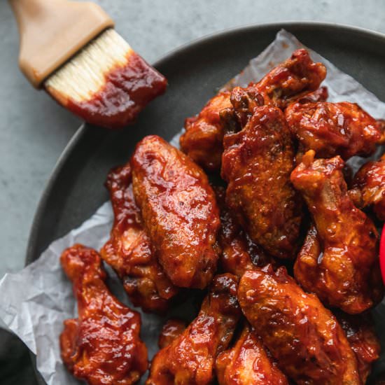 Brown Sugar BBQ Baked Wings - Recipe photo by Spices in my DNA