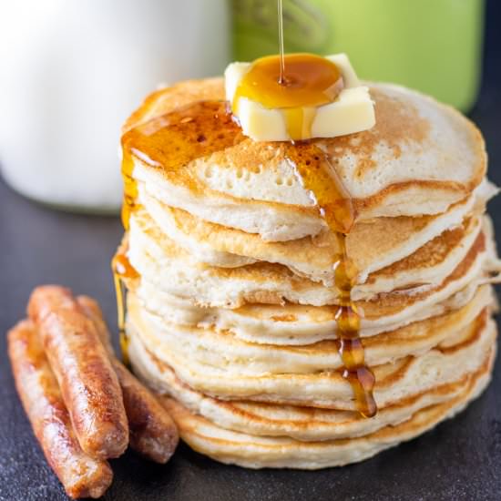 Sweet Cream Pancakes - Recipe photo by catzinthekitchen