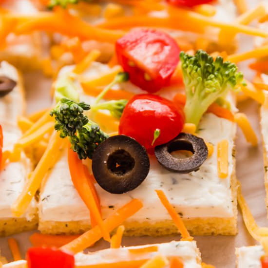 Crescent Roll Veggie Pizza - Recipe photo by Thelifejolie