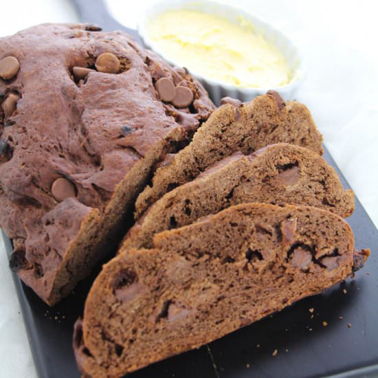 Chocolate Almond Bread - Recipe photo by sugarspiceandglitter