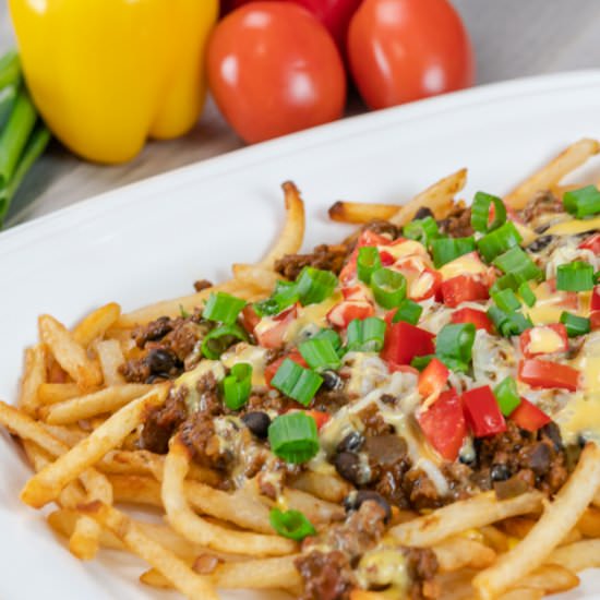 Loaded Chili Cheese Fries - Recipe photo by MamaNeedsCake