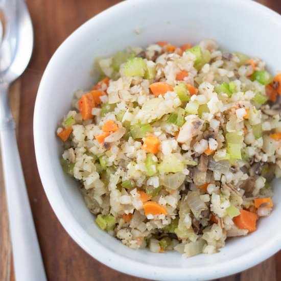 Cauliflower Wild Rice Recipe - Recipe photo by The Kitchen Wife
