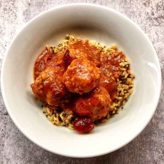 Sweet & Sour Meatballs - Recipe photo by 500Spatulas