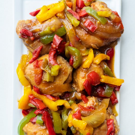 BBQ Slow Cooker Chicken Thighs - Recipe photo by pamelaz
