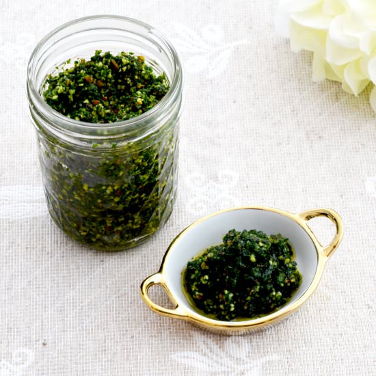 Lemony Parsley Pesto - Recipe photo by pattysaveurs