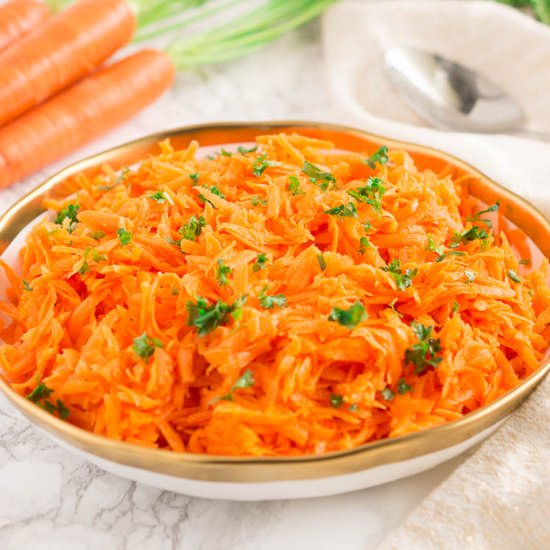 Best Carrot Salad - Recipe photo by Delicious Meets Healthy