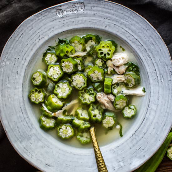 Instant Pot Okra and Chicken Soup - Recipe photo by apleasantlittlekitchen