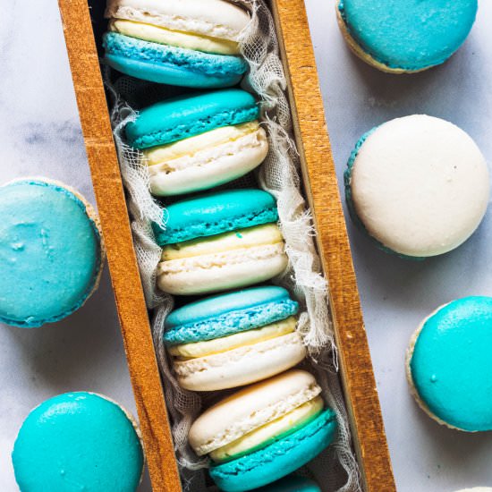 French Vanilla Macarons - Recipe photo by piesandtacos