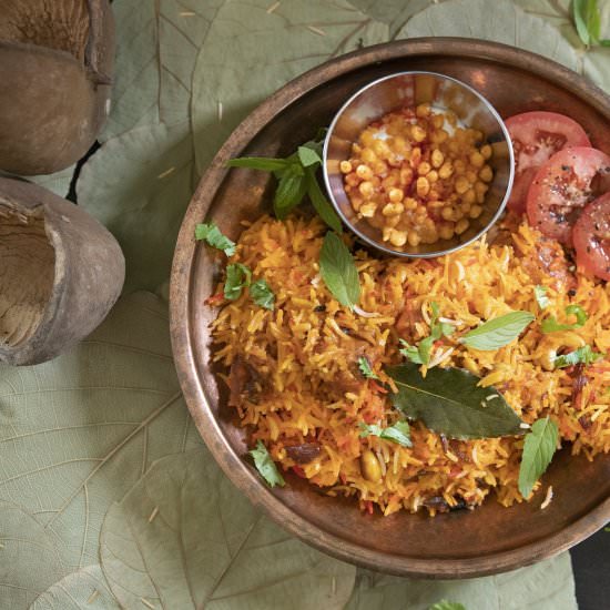 Butter Chicken Biriyani - Recipe photo by kravingsblog