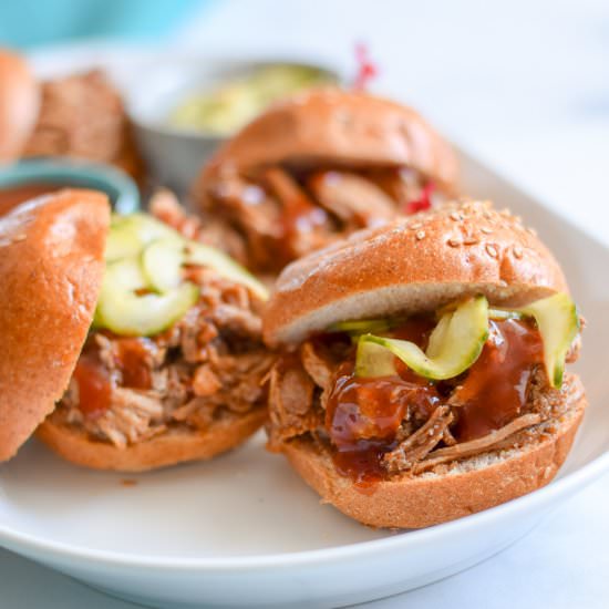 Instant Pot Pulled Pork Sandwiches - Recipe photo by forwardeats