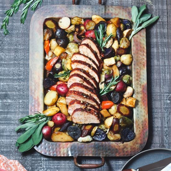 spice rubbed pork tenderloin - Recipe photo by Give it Some Thyme