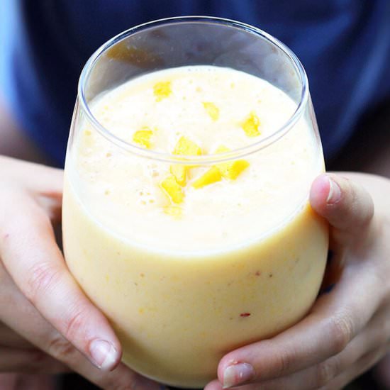 Fresh Mango Banana Smoothies - Recipe photo by Fat Girl Happy