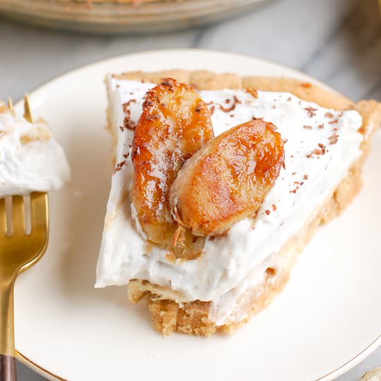 Healthy Banana Cream Pie - Recipe photo by erinliveswhole