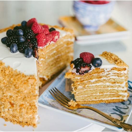 Honey Cake - Recipe photo by Arbuz.com