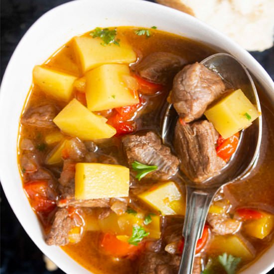 German Goulash Soup - Recipe photo by foodandjourneys