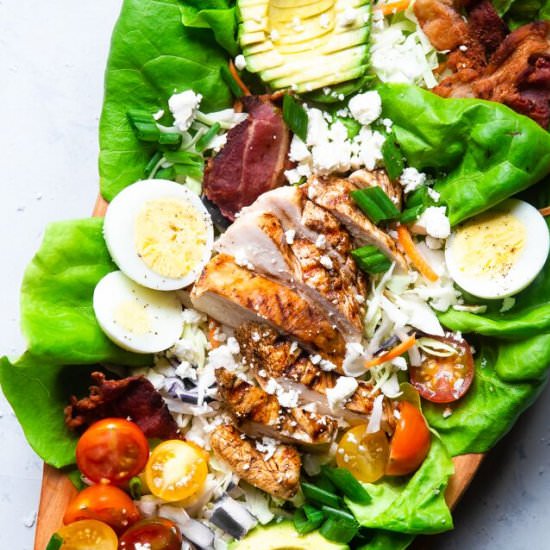 Healthy Chicken Cobb Salad - Recipe photo by foodfaithfitness