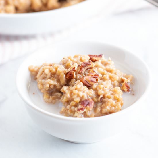 Instant Pot Steel Cut Oats - Recipe photo by funwithoutfodmaps