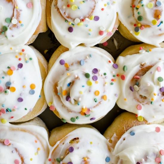 Funfetti Rolls - Recipe photo by thewoodandspoon