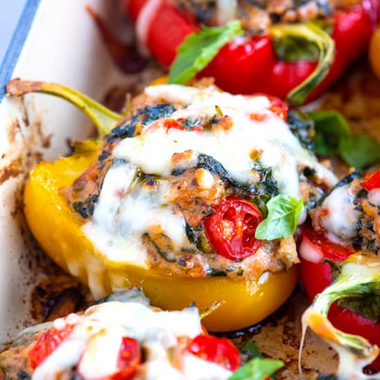Easy Sausage Stuffed Peppers - Recipe photo by inspiredtaste