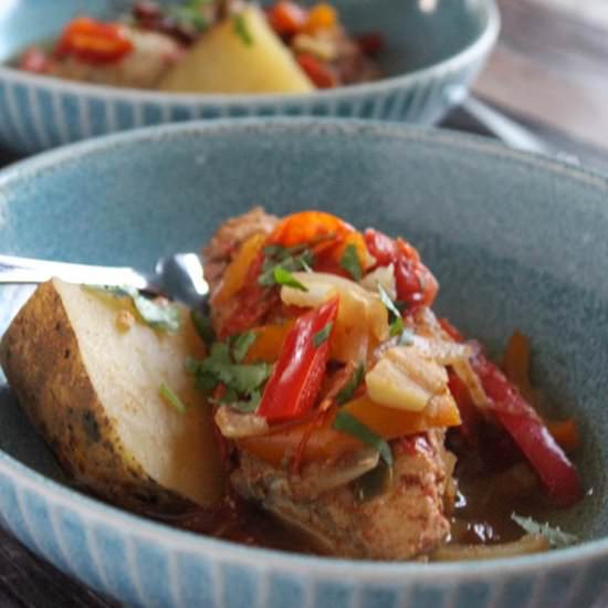 Slow Cooked Chipotle Chicken Stew - Recipe photo by Simple and Savory