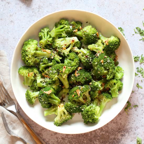 Sesame Garlic Broccoli - Recipe photo by richa