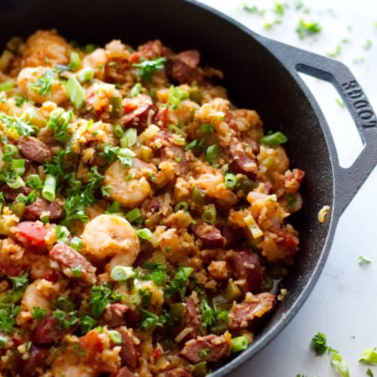 Keto Jambalaya with Shrimp - Recipe photo by texasgranolagirl