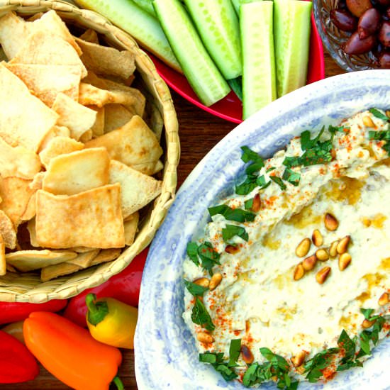 Baba Ghanoush Roasted Eggplant Dip - Recipe photo by HIldaskitchenblog