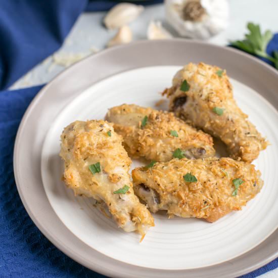 Parmesan Chicken Wings - Recipe photo by littlebitrecipes